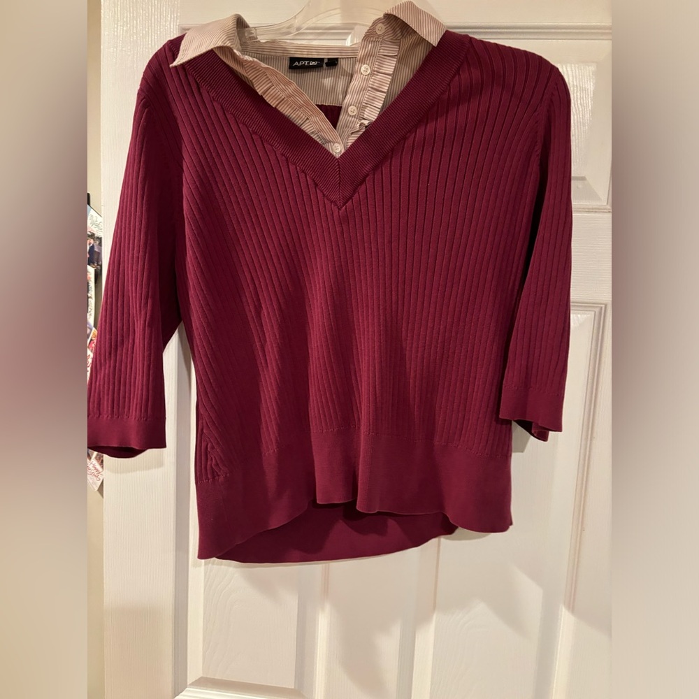 Women's Burgundy Sweater